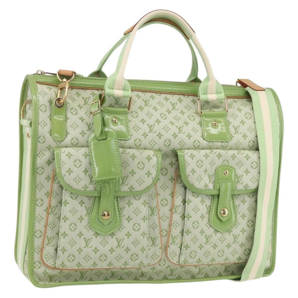 LOUIS VUITTON Mini Sac Marie Kate 48H Bag Almond Green M92933 LV Auth 159308SV